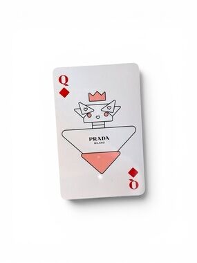 Prada Beauty Queen of Diamonds Playing Card in Protective Sleeve